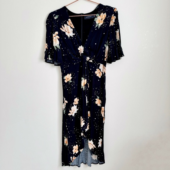 MINKPINK FLORAL MIDI DRESS - Picture 5 of 7